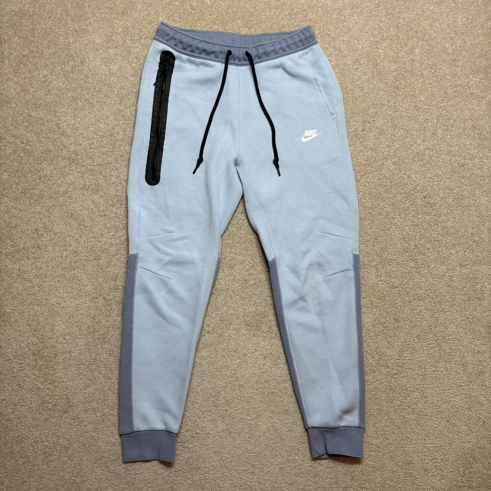 Nike Tech Light Blue and Gray Joggers